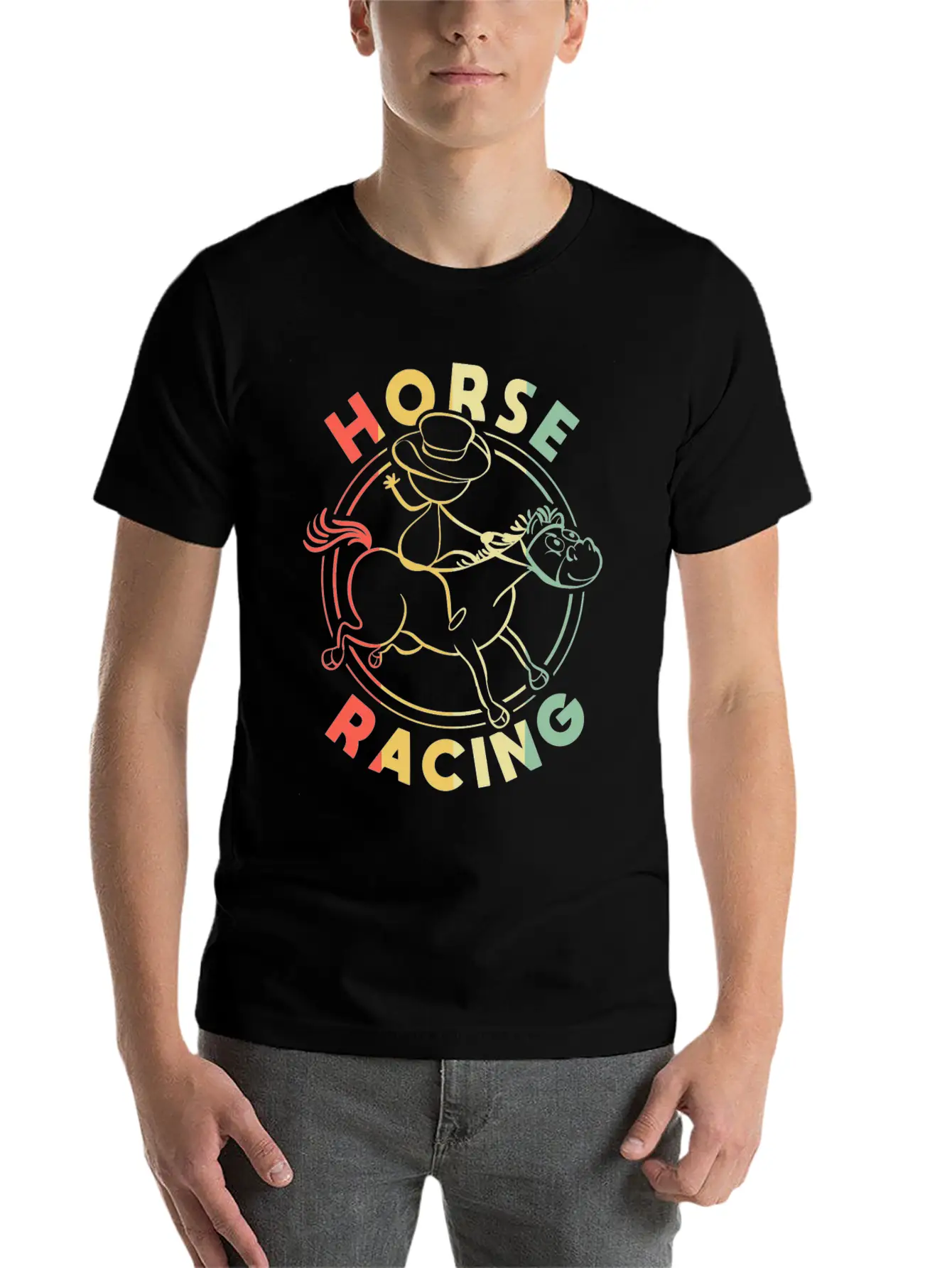Horses Lover Equestrian Riding Unisex Casual T-Shirt – Clean Design For Daily Comfort