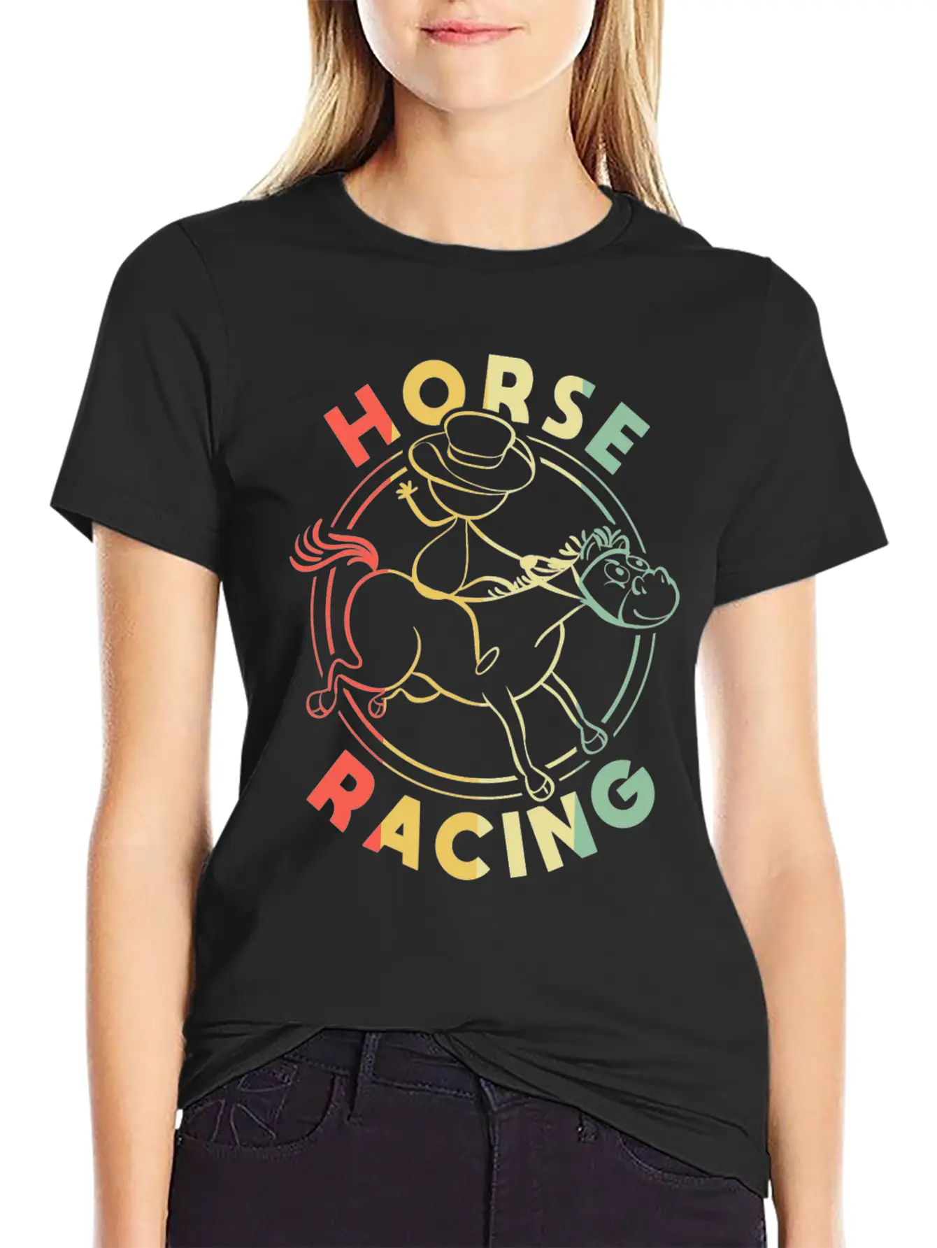Horses Lover Equestrian Riding Unisex Casual T-Shirt – Clean Design For Daily Comfort
