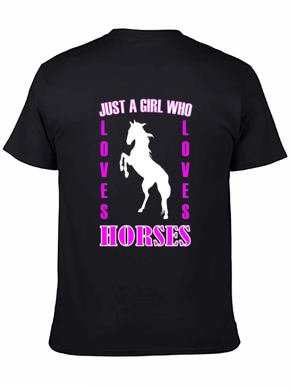 Horses Rider Just A Girl Who Loves Horses Horse Stylish Everyday T-Shirt – Unisex Basic Cotton Tee