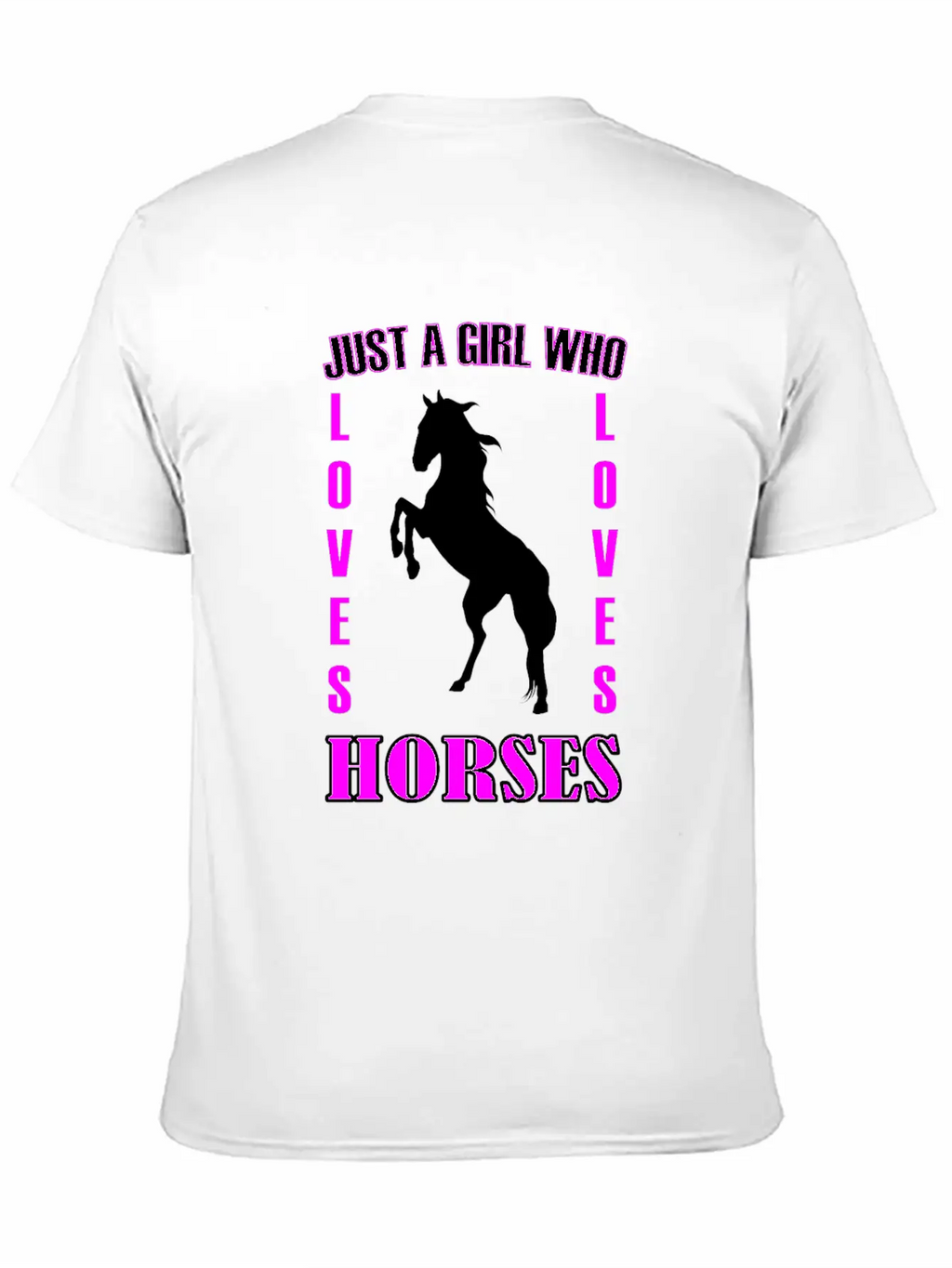 Horses Rider Just A Girl Who Loves Horses Horse Stylish Everyday T-Shirt – Unisex Basic Cotton Tee