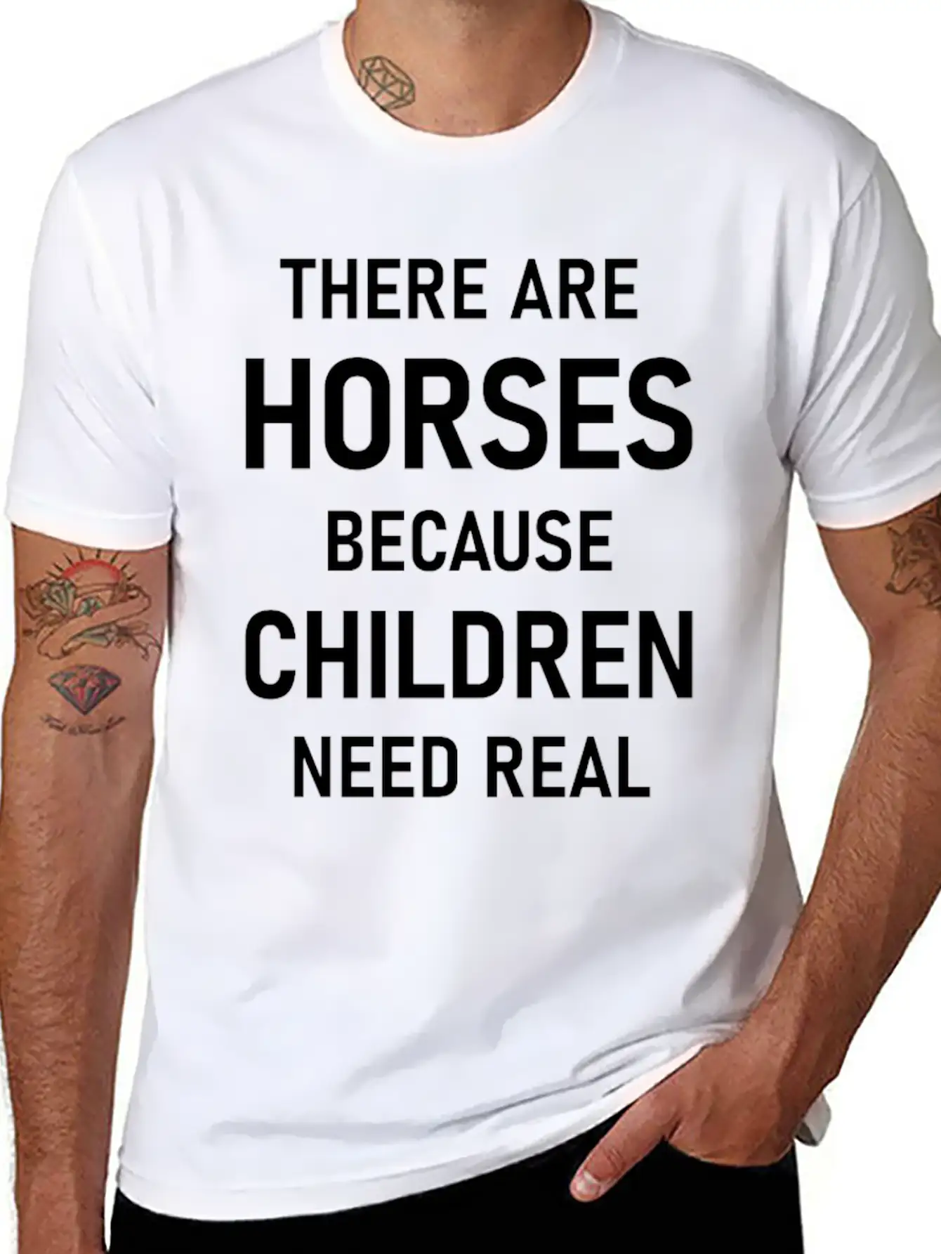 Horses Unisex Casual T-Shirt – Clean Design For Daily Comfort