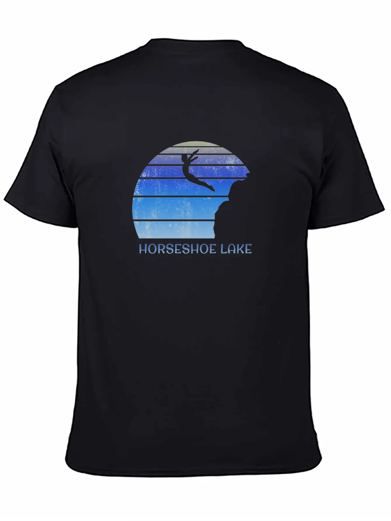 Horseshoe Lake Alberta Canada Cliff Diving Fan Essential Cotton Tee For Daily Outfits – Unisex Style