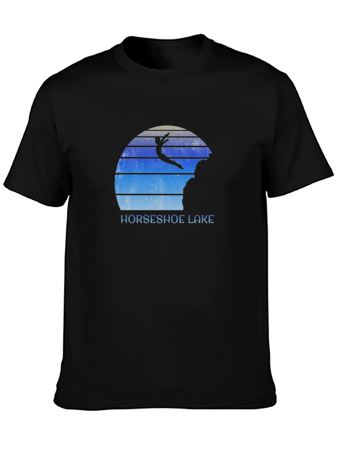Horseshoe Lake Alberta Canada Cliff Diving Fan Essential Cotton Tee For Daily Outfits – Unisex Style
