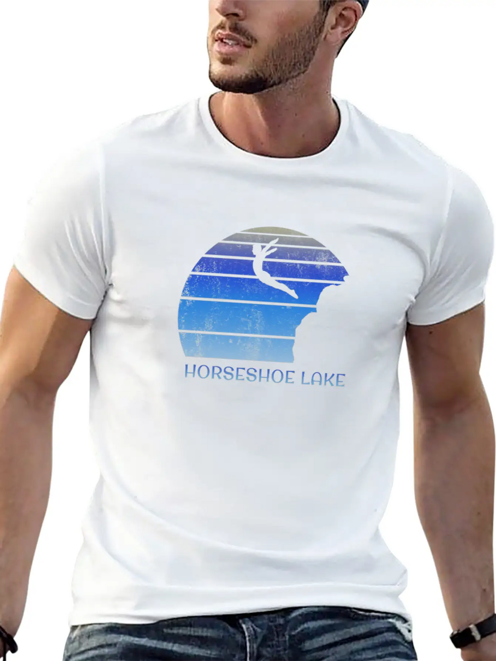 Horseshoe Lake Alberta Canada Cliff Diving Fan Essential Cotton Tee For Daily Outfits – Unisex Style
