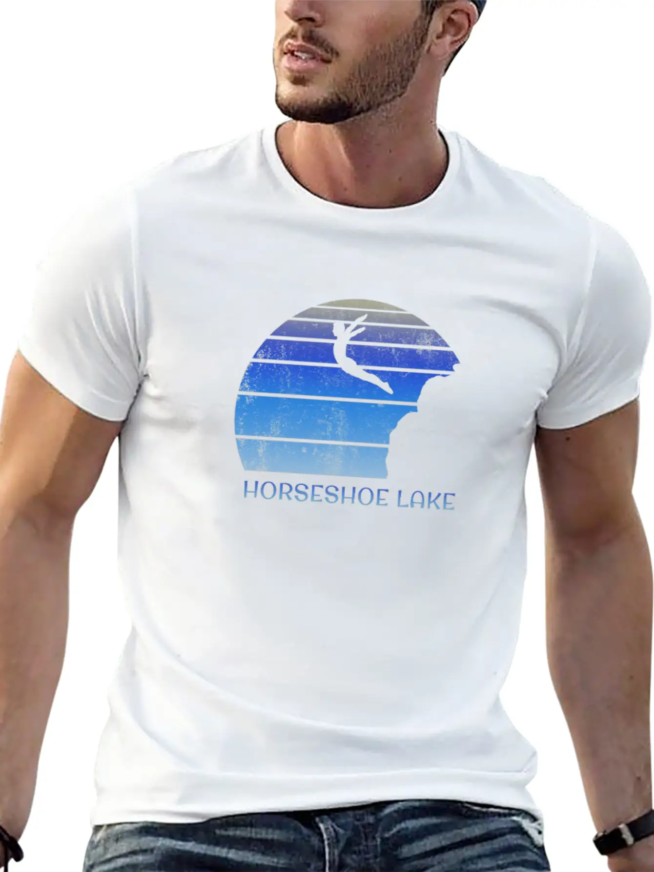 Horseshoe Lake Alberta Canada Cliff Diving Fan Essential Cotton Tee For Daily Outfits – Unisex Style