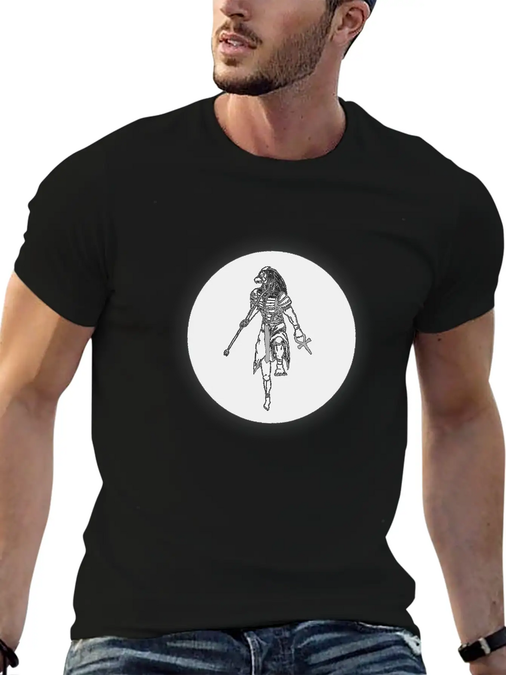 Horus 04 The Black Sun Stylish Everyday T-Shirt – Unisex Basic Cotton Tee
