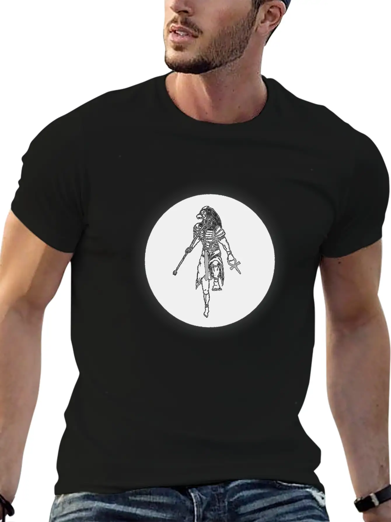 Horus 04 The Black Sun Stylish Everyday T-Shirt – Unisex Basic Cotton Tee