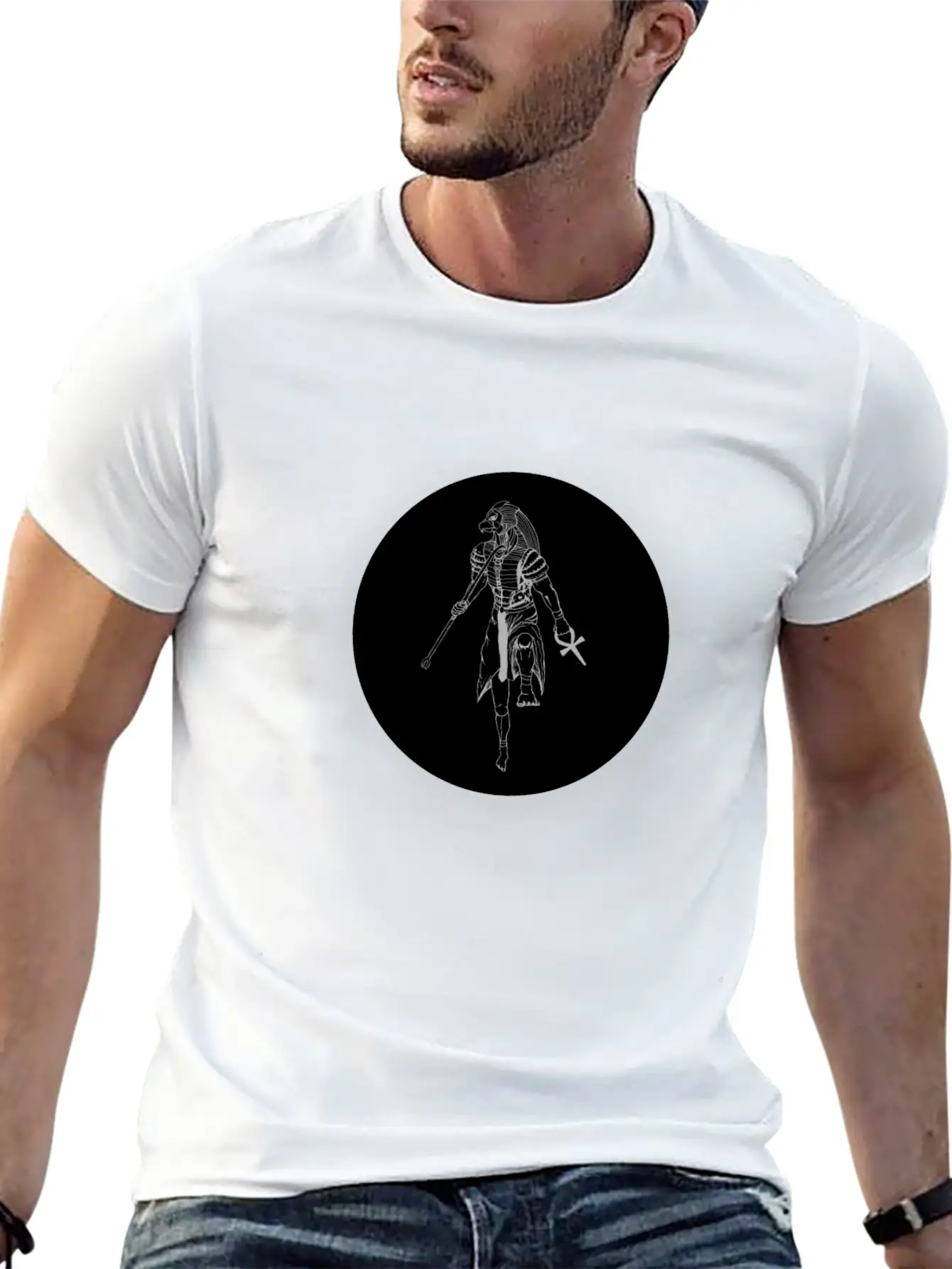 Horus 04 The Black Sun Stylish Everyday T-Shirt – Unisex Basic Cotton Tee