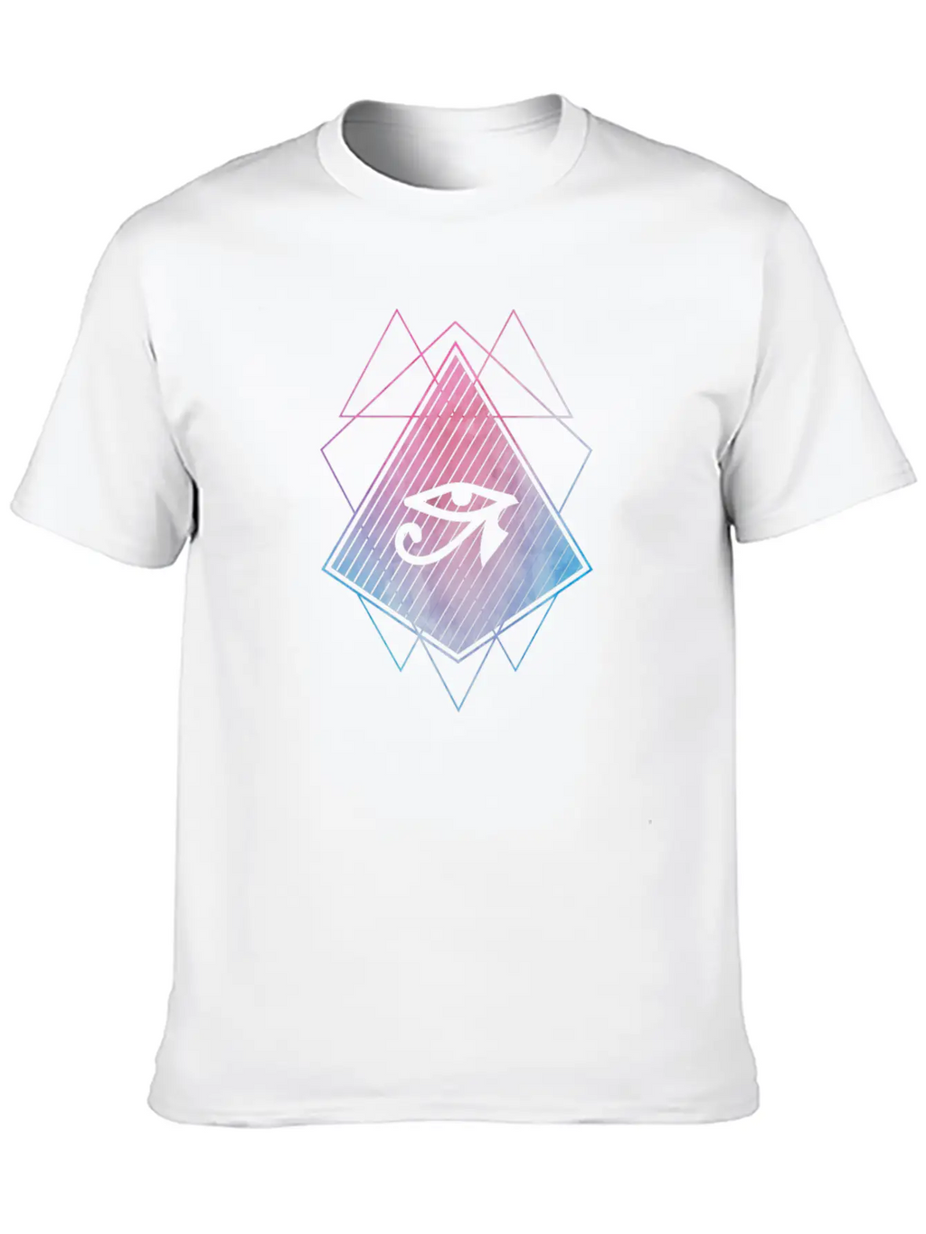 Horus Eye Trance Abstract Stylish Everyday T-Shirt – Unisex Basic Cotton Tee