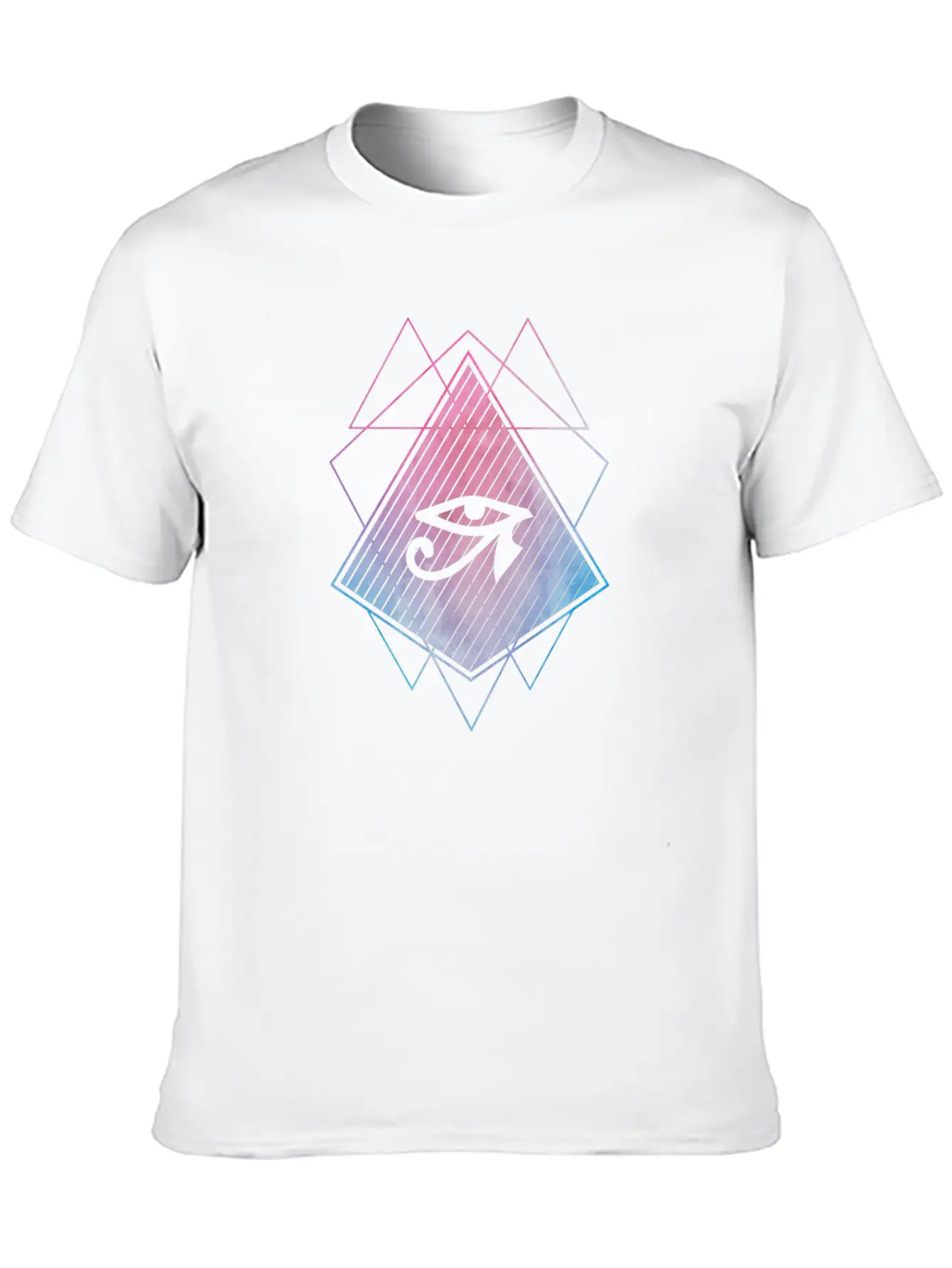 Horus Eye Trance Abstract Stylish Everyday T-Shirt – Unisex Basic Cotton Tee