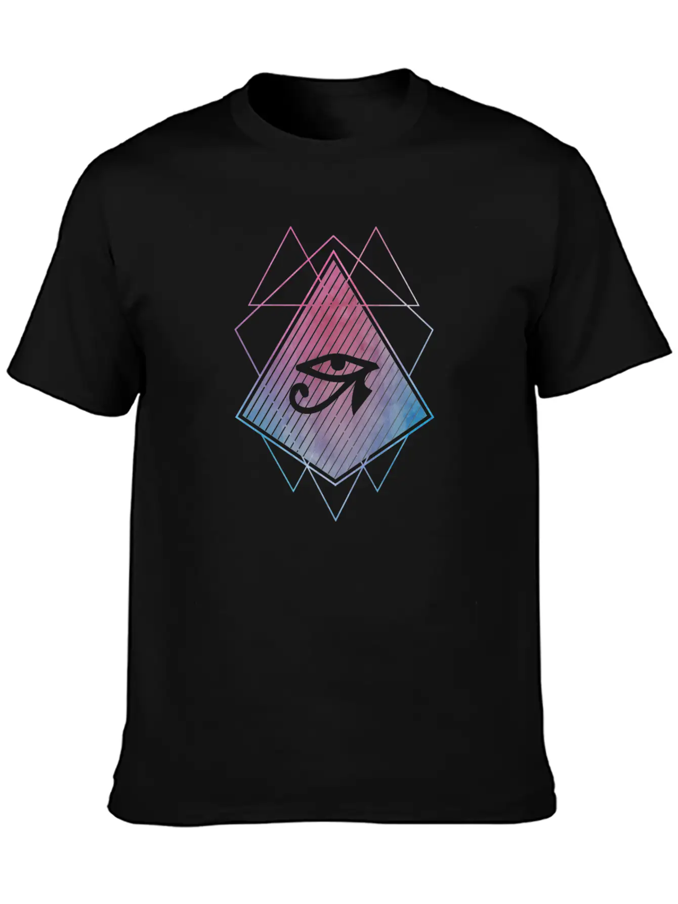 Horus Eye Trance Abstract Stylish Everyday T-Shirt – Unisex Basic Cotton Tee