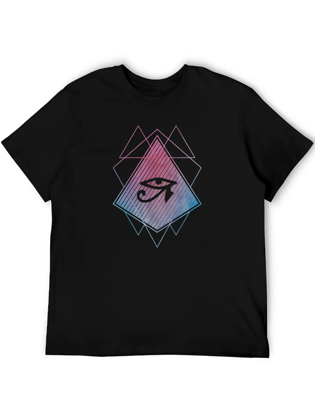 Horus Eye Trance Abstract Stylish Everyday T-Shirt – Unisex Basic Cotton Tee