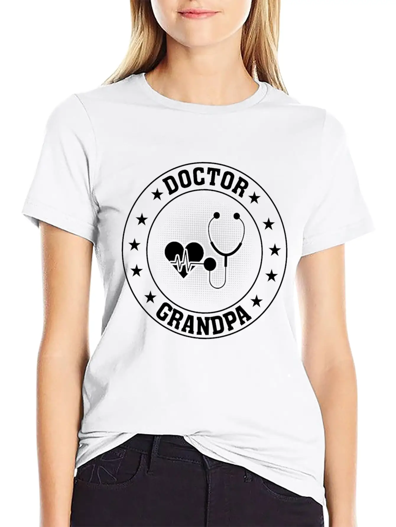 Hospital Doctor Grandpa Unisex Casual T-Shirt – Clean Design For Daily Comfort