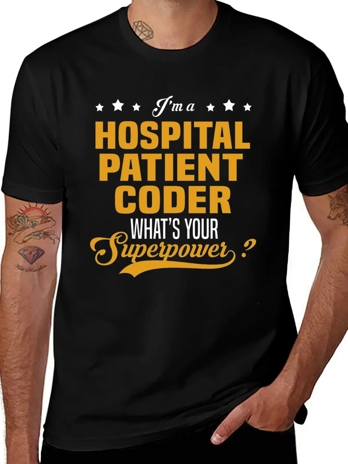 Hospital Patient Coder Unisex Short Sleeve Soft Cotton T-Shirt – Casual Everyday Wear