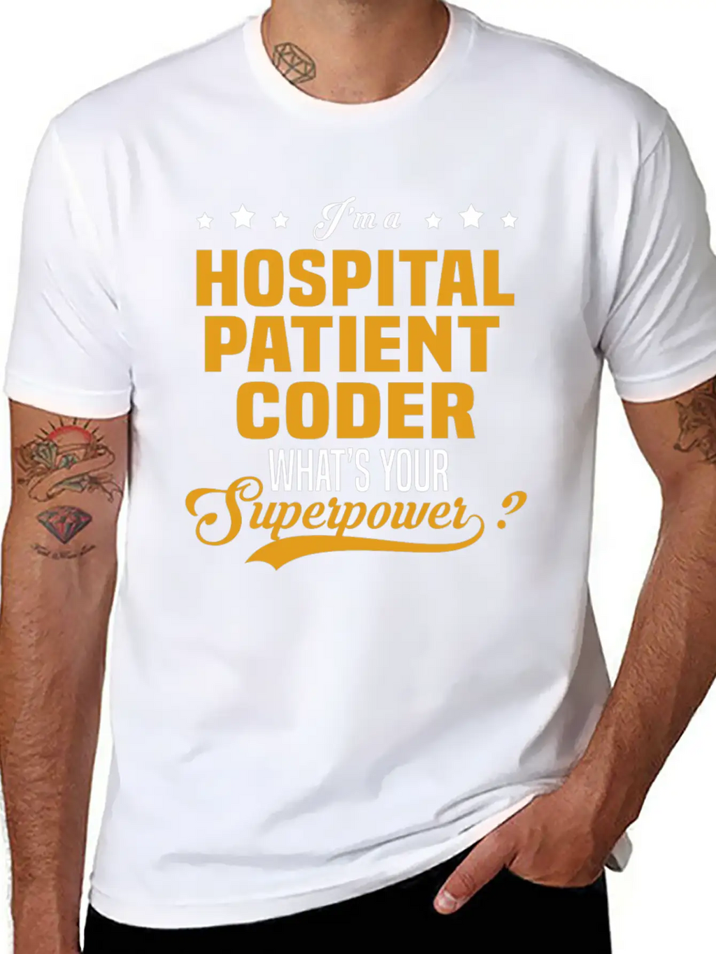 Hospital Patient Coder Unisex Short Sleeve Soft Cotton T-Shirt – Casual Everyday Wear