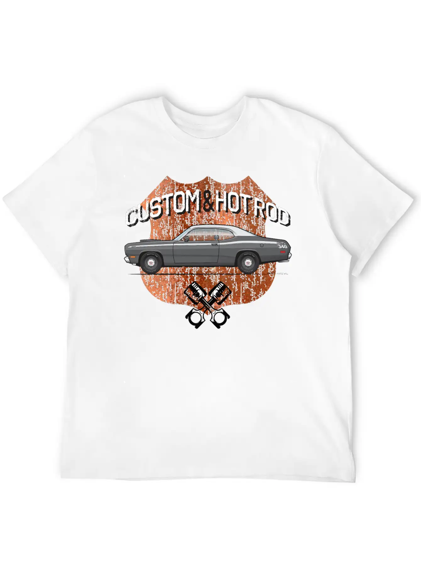 Hot Rod Charcoal Stylish Everyday T-Shirt – Unisex Basic Cotton Tee