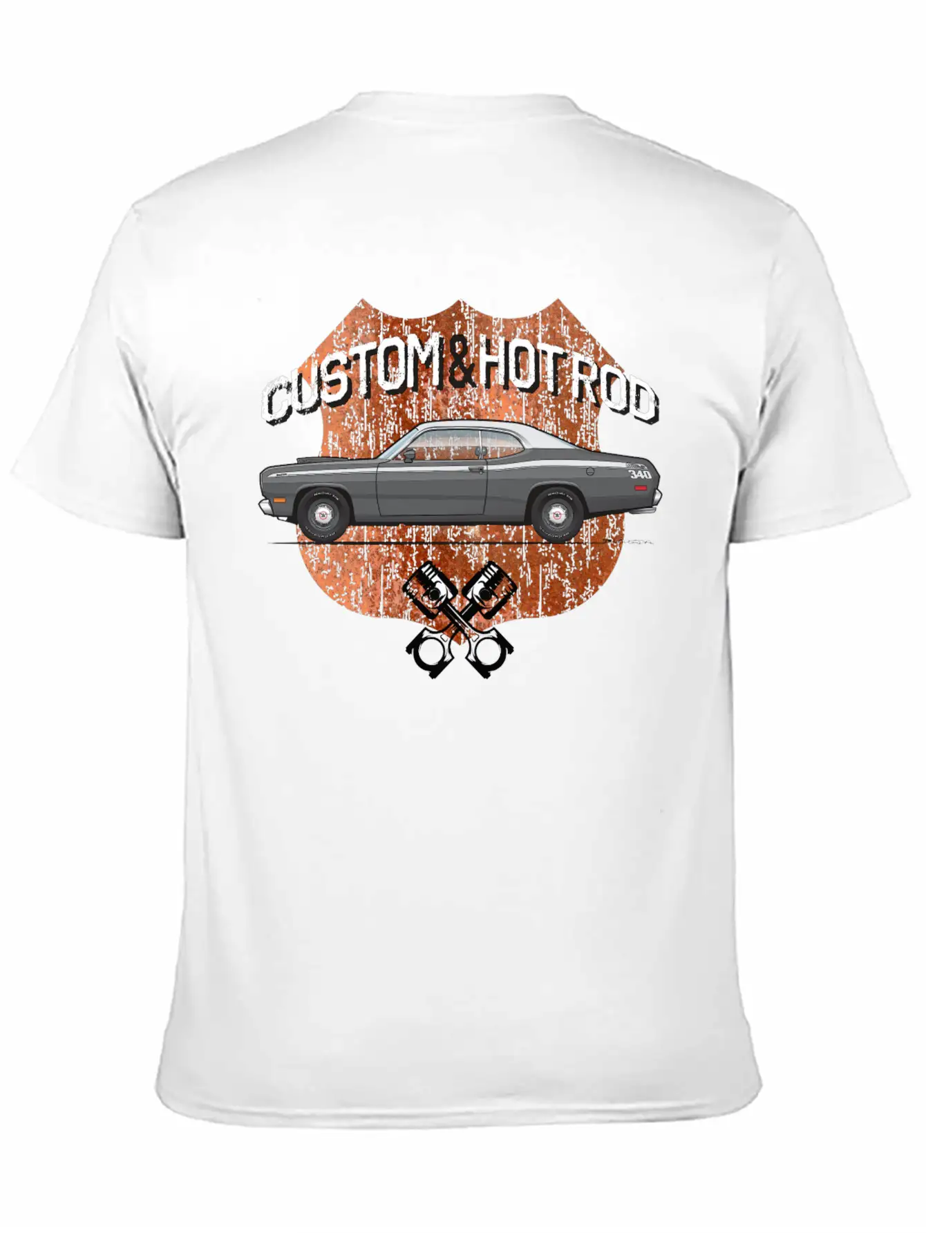 Hot Rod Charcoal Stylish Everyday T-Shirt – Unisex Basic Cotton Tee