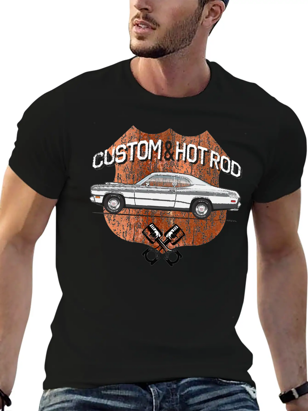 Hot Rod Charcoal Stylish Everyday T-Shirt – Unisex Basic Cotton Tee