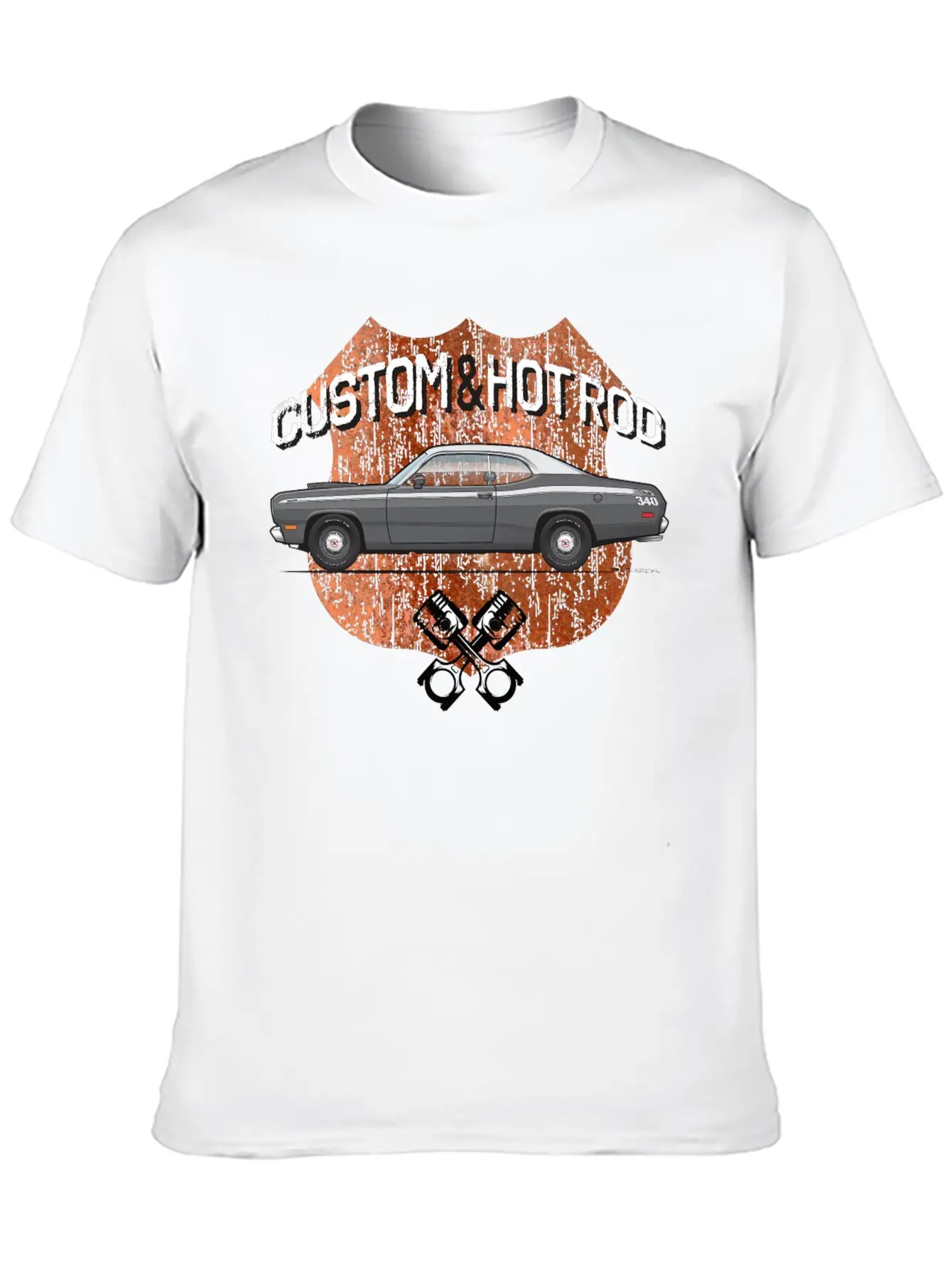 Hot Rod Charcoal Stylish Everyday T-Shirt – Unisex Basic Cotton Tee