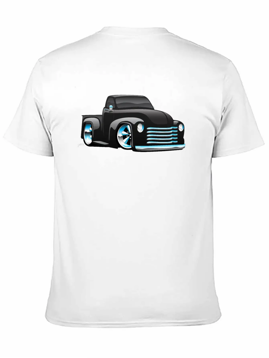 Hot Rod Pickup Truck Cartoon Unisex Casual T-Shirt – Clean Design For Daily Comfort