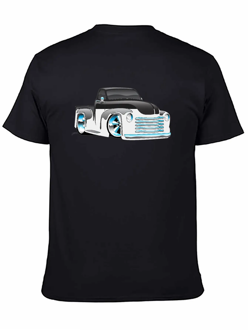 Hot Rod Pickup Truck Cartoon Unisex Casual T-Shirt – Clean Design For Daily Comfort