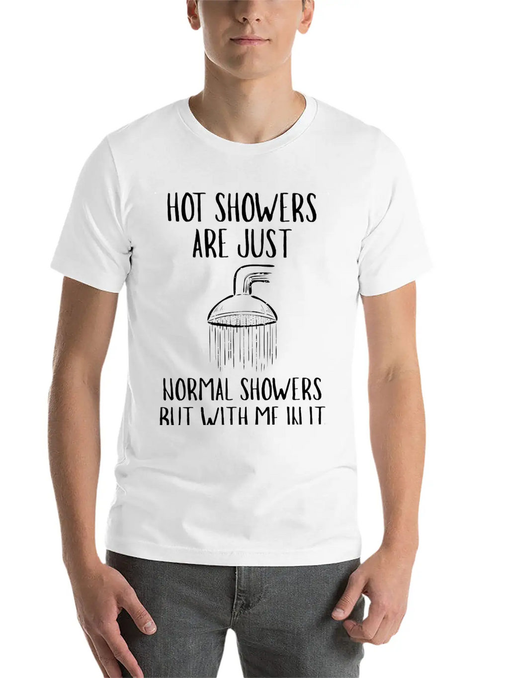Hot Showers Unisex Short Sleeve Soft Cotton T-Shirt – Casual Everyday Wear