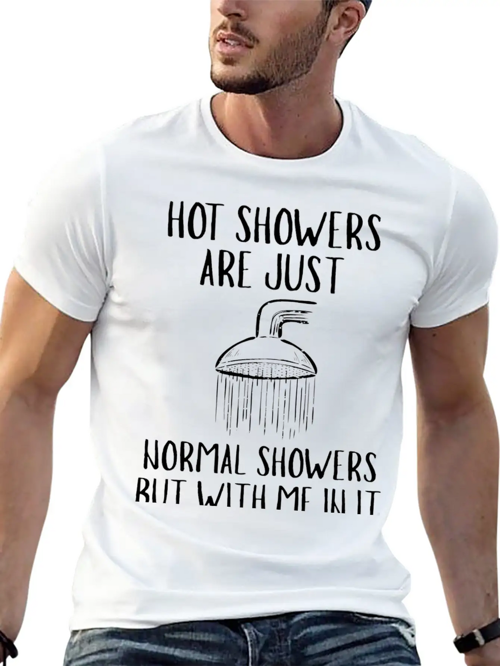 Hot Showers Unisex Short Sleeve Soft Cotton T-Shirt – Casual Everyday Wear