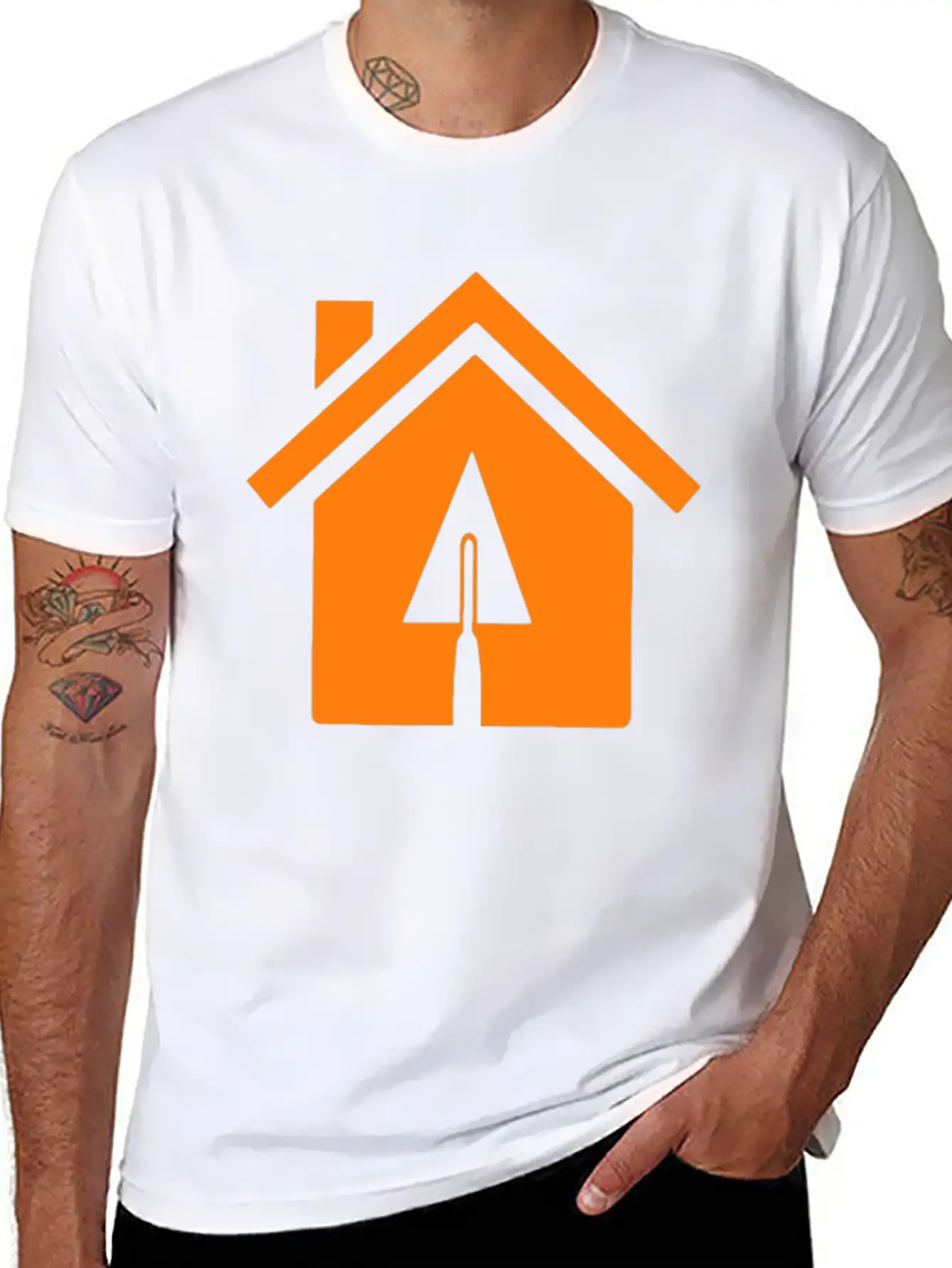 House Construction Funny Tshirt Classic Fit Graphic Tee For Daily Comfort – Unisex Cotton Shirt