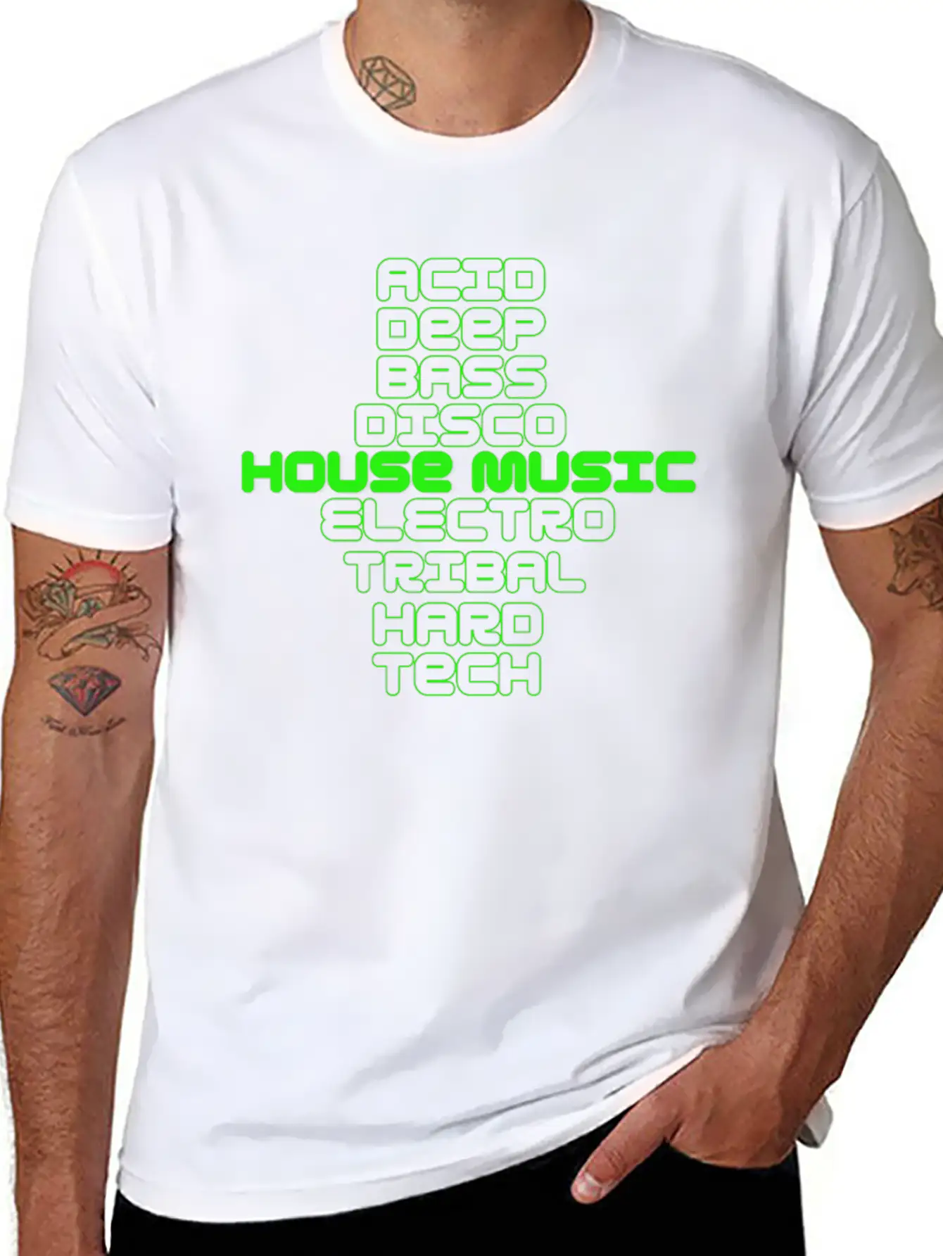 House Music Genre's Unisex Casual T-Shirt – Clean Design For Daily Comfort