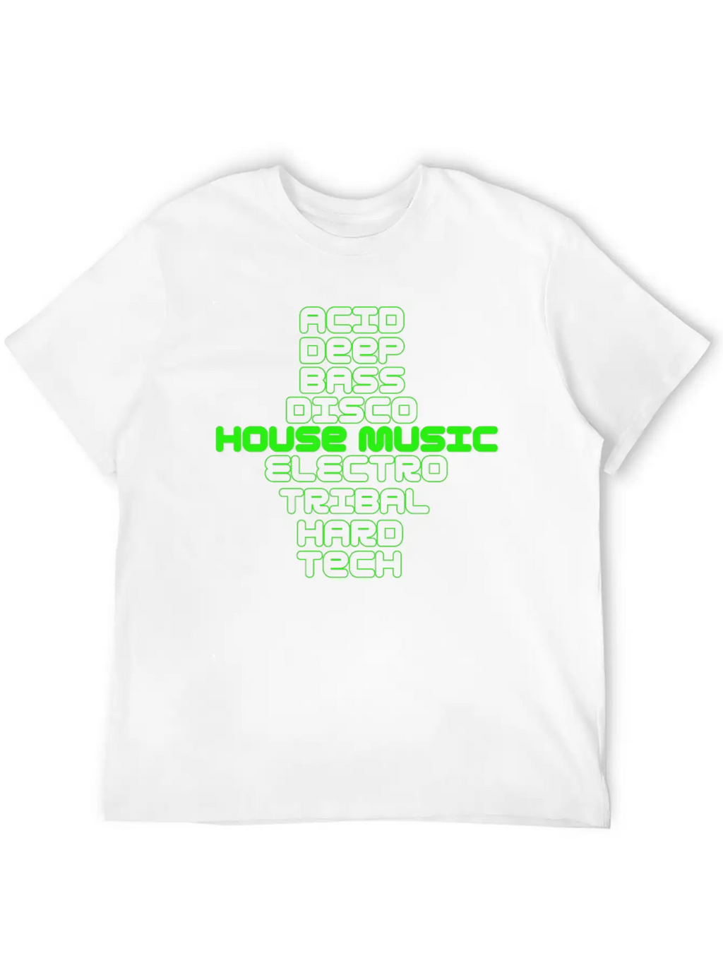 House Music Genre's Unisex Casual T-Shirt – Clean Design For Daily Comfort