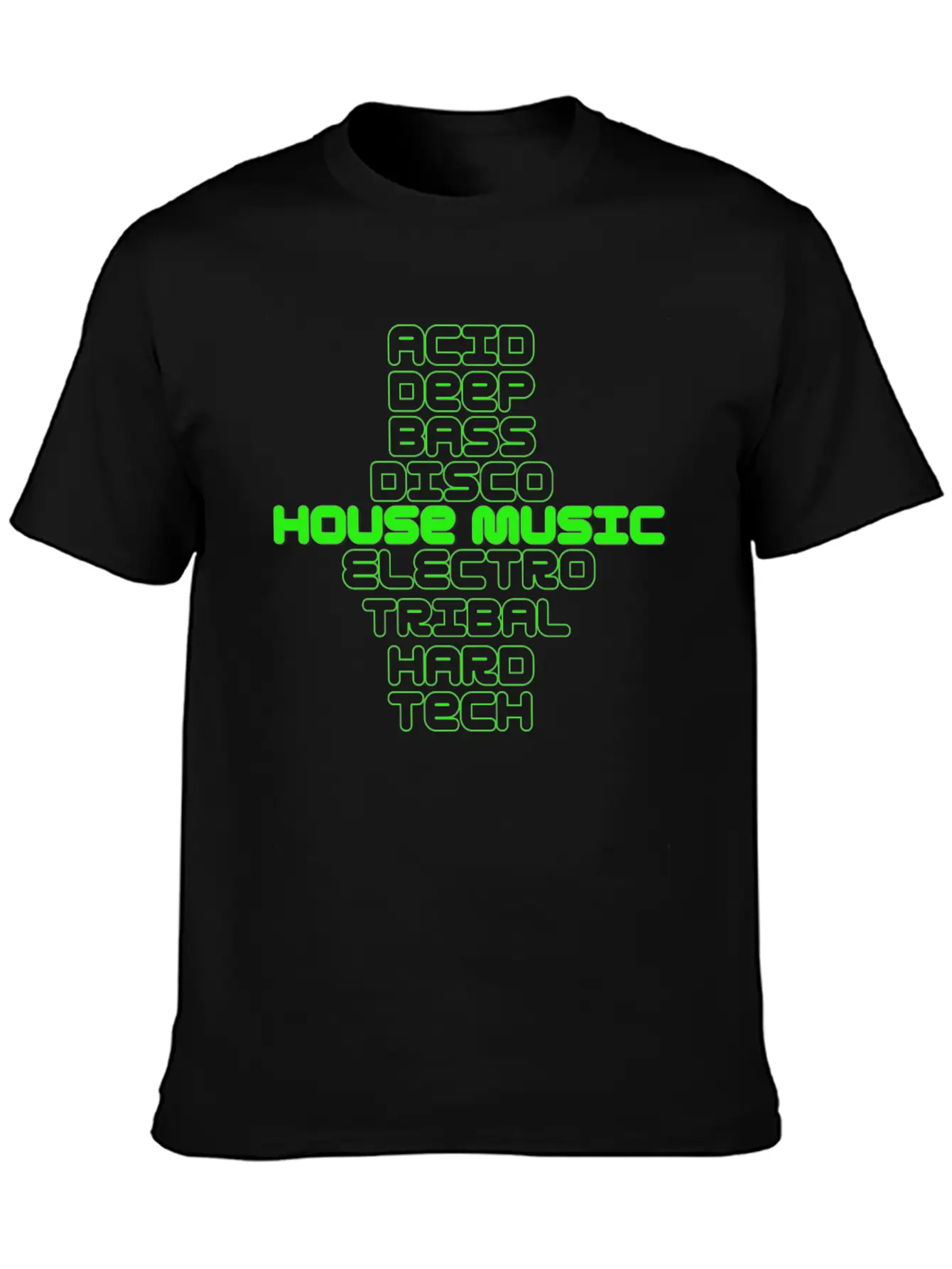 House Music Genre's Unisex Casual T-Shirt – Clean Design For Daily Comfort