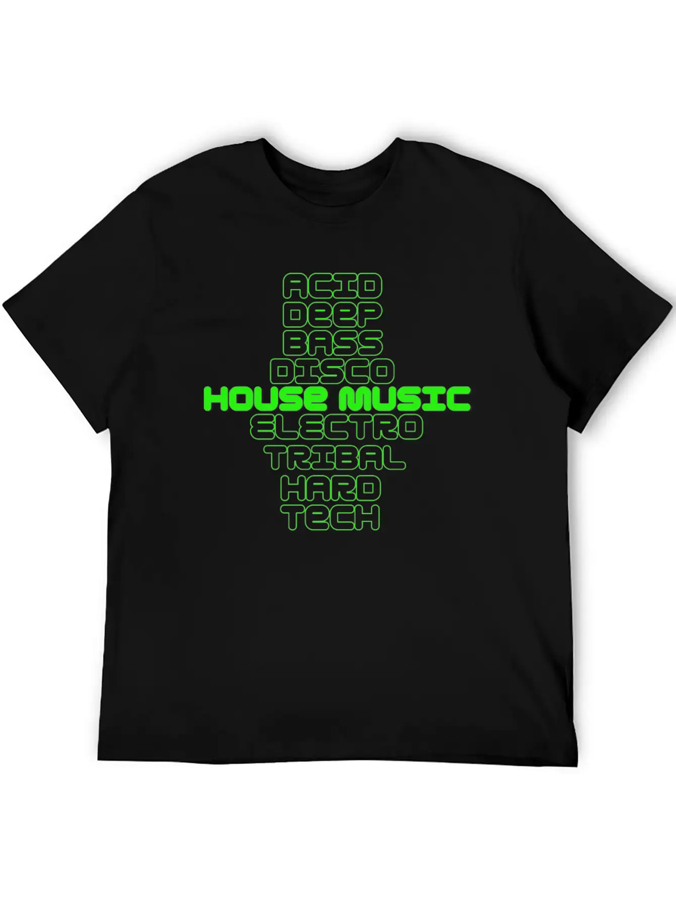 House Music Genre's Unisex Casual T-Shirt – Clean Design For Daily Comfort