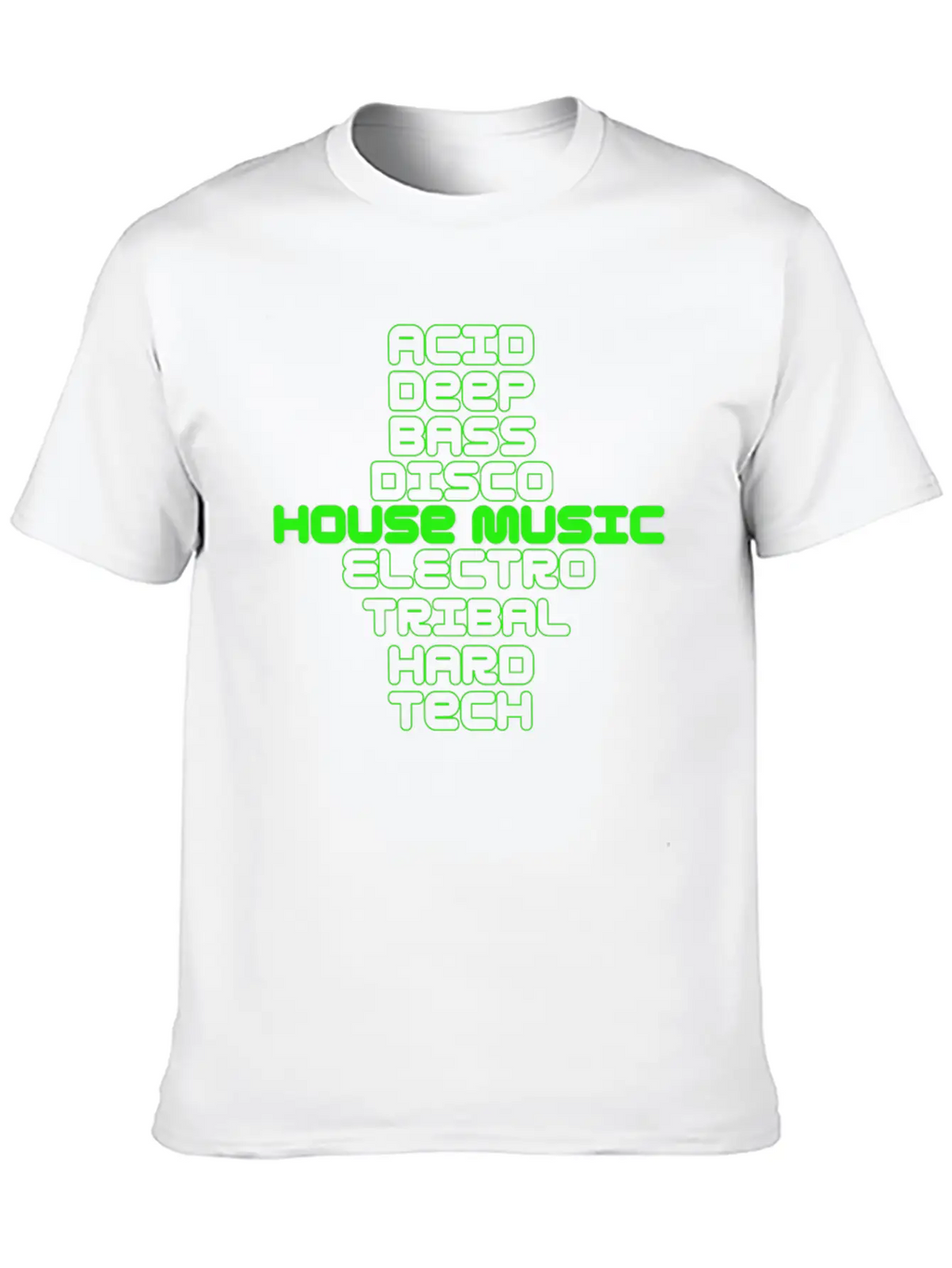 House Music Genre's Unisex Casual T-Shirt – Clean Design For Daily Comfort