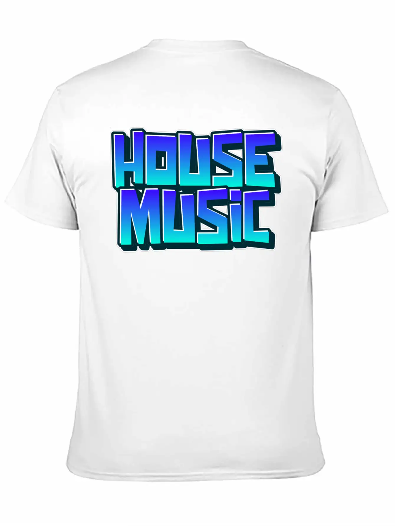 House Music Graffiti Tagging Spray Paint Unisex Casual T-Shirt – Clean Design For Daily Comfort