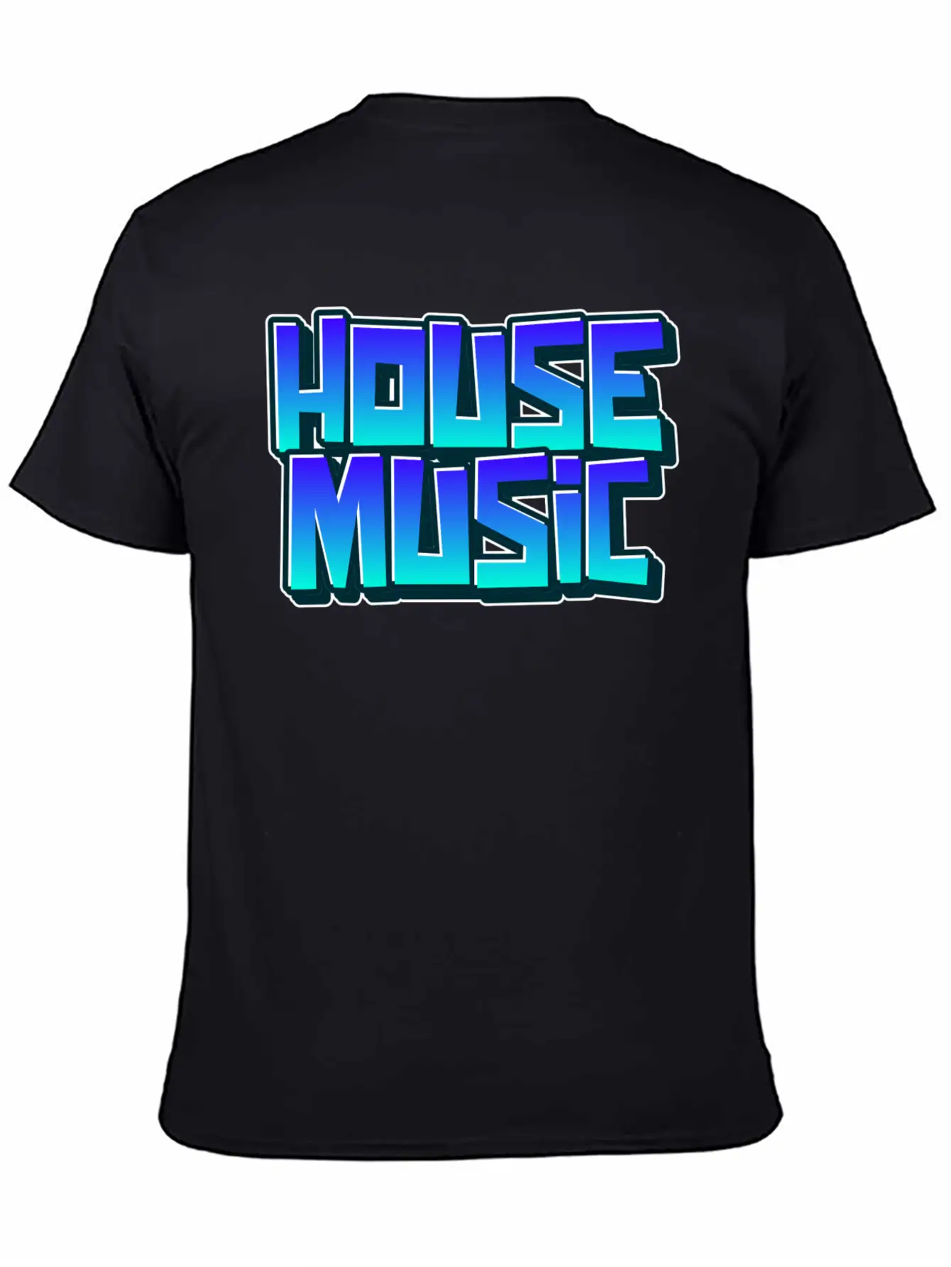 House Music Graffiti Tagging Spray Paint Unisex Casual T-Shirt – Clean Design For Daily Comfort