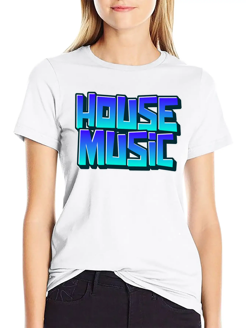 House Music Graffiti Tagging Spray Paint Unisex Casual T-Shirt – Clean Design For Daily Comfort
