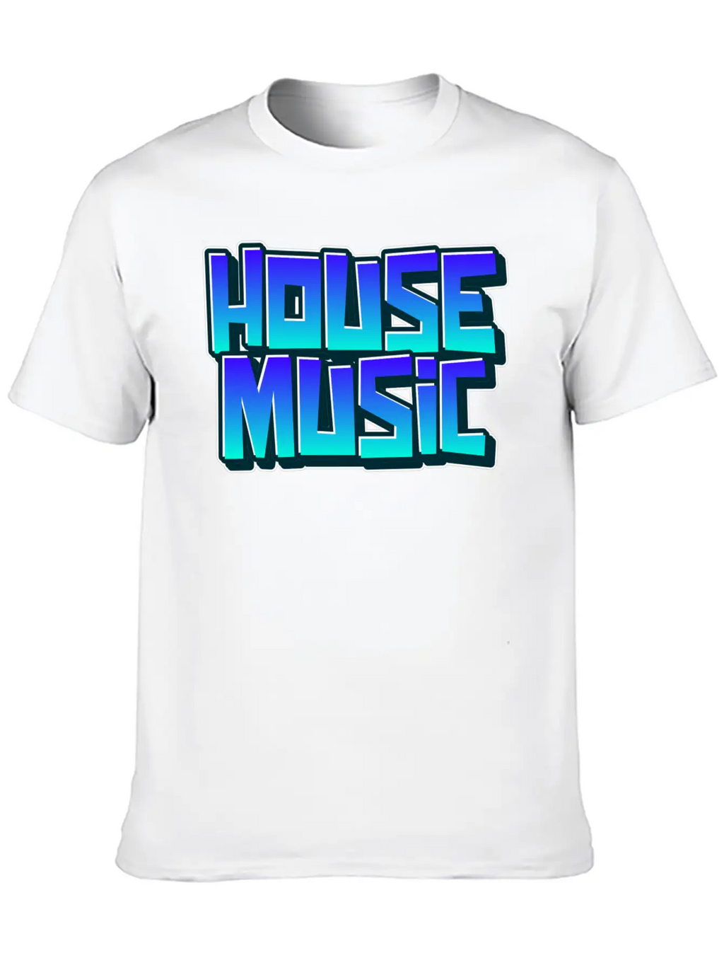House Music Graffiti Tagging Spray Paint Unisex Casual T-Shirt – Clean Design For Daily Comfort