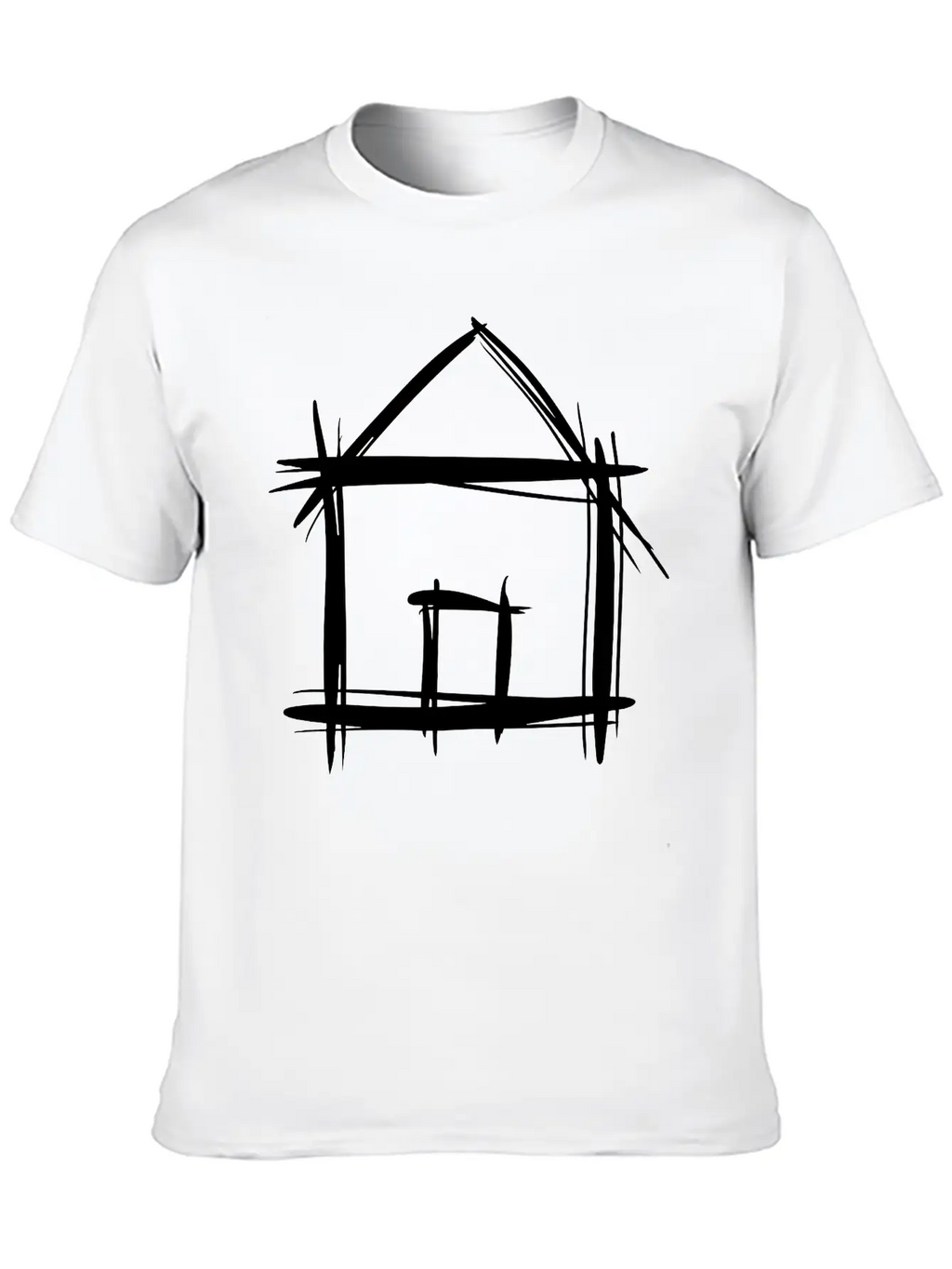 House, Shed, Hand Drawn, Barn, Home Unisex Casual T-Shirt – Clean Design For Daily Comfort