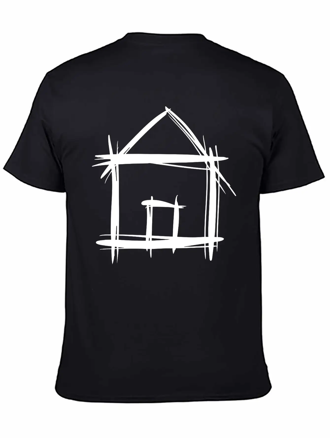 House, Shed, Hand Drawn, Barn, Home Unisex Casual T-Shirt – Clean Design For Daily Comfort