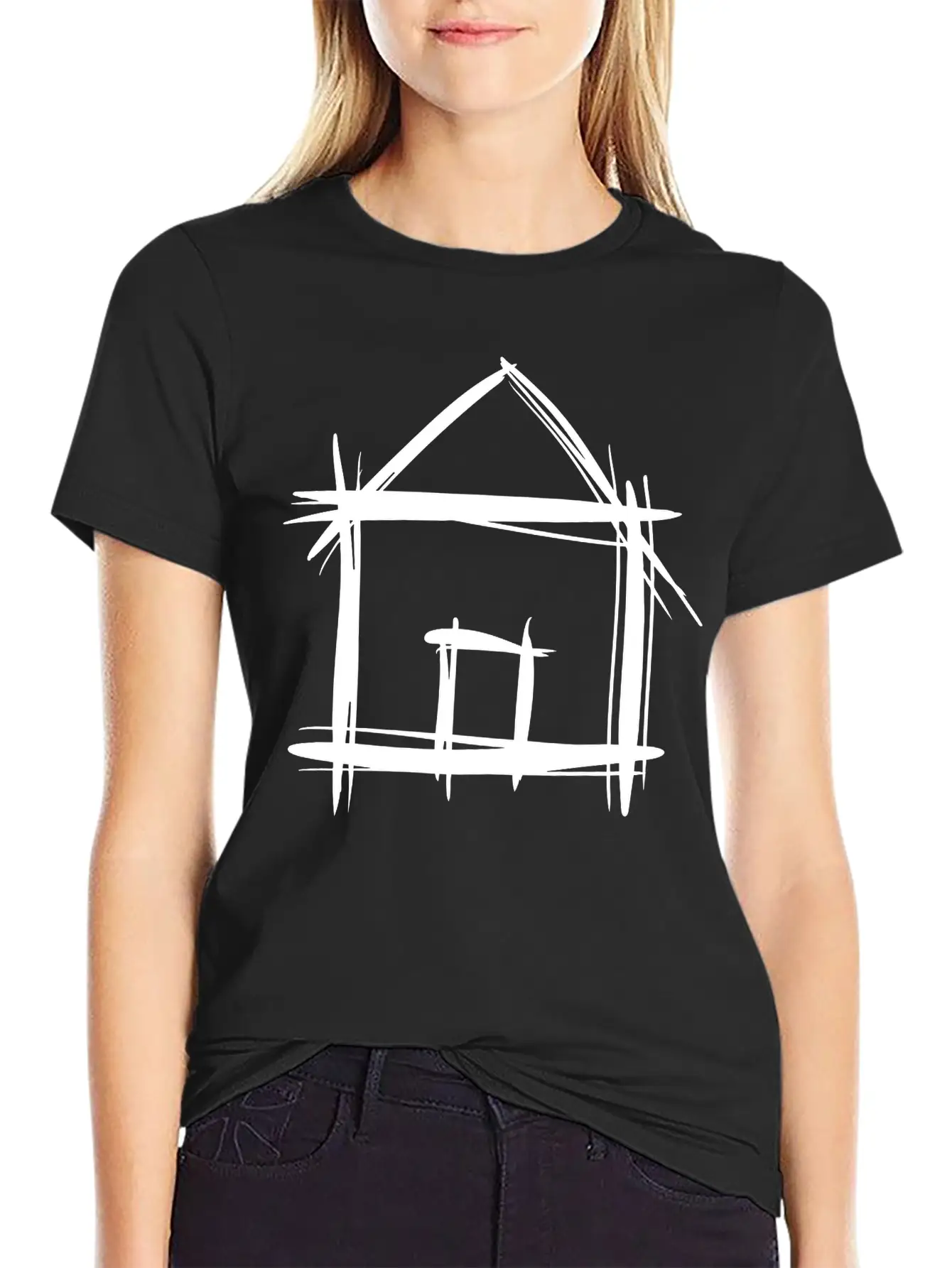 House, Shed, Hand Drawn, Barn, Home Unisex Casual T-Shirt – Clean Design For Daily Comfort