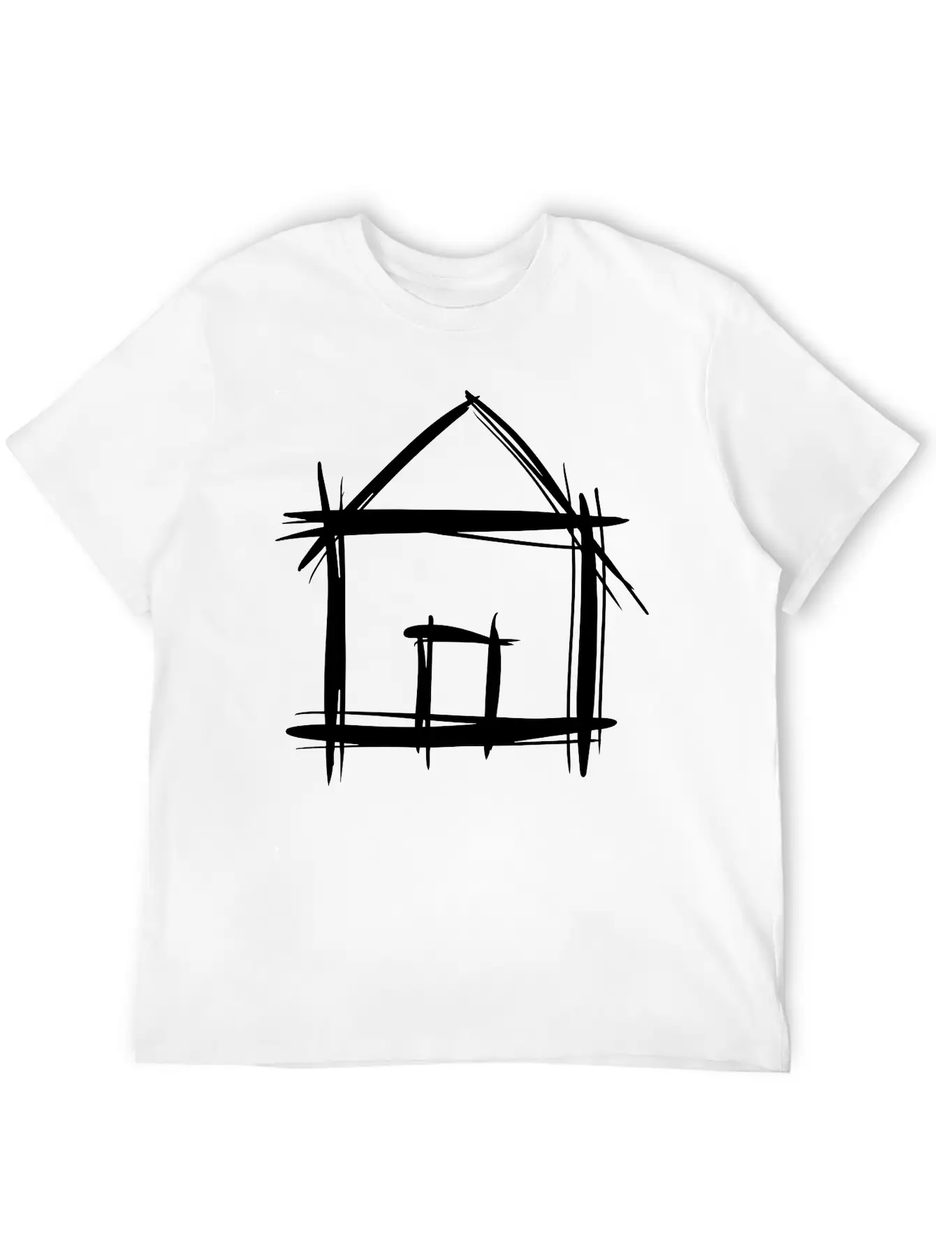 House, Shed, Hand Drawn, Barn, Home Unisex Casual T-Shirt – Clean Design For Daily Comfort