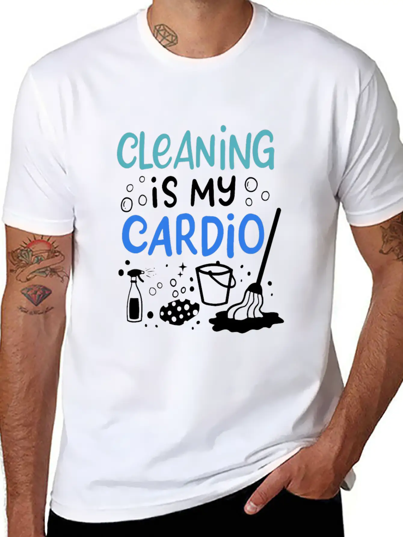 Housekeeping Housekeeper Cleanliness Cleaner Maid Unisex Short Sleeve Soft Cotton T-Shirt – Casual Everyday Wear