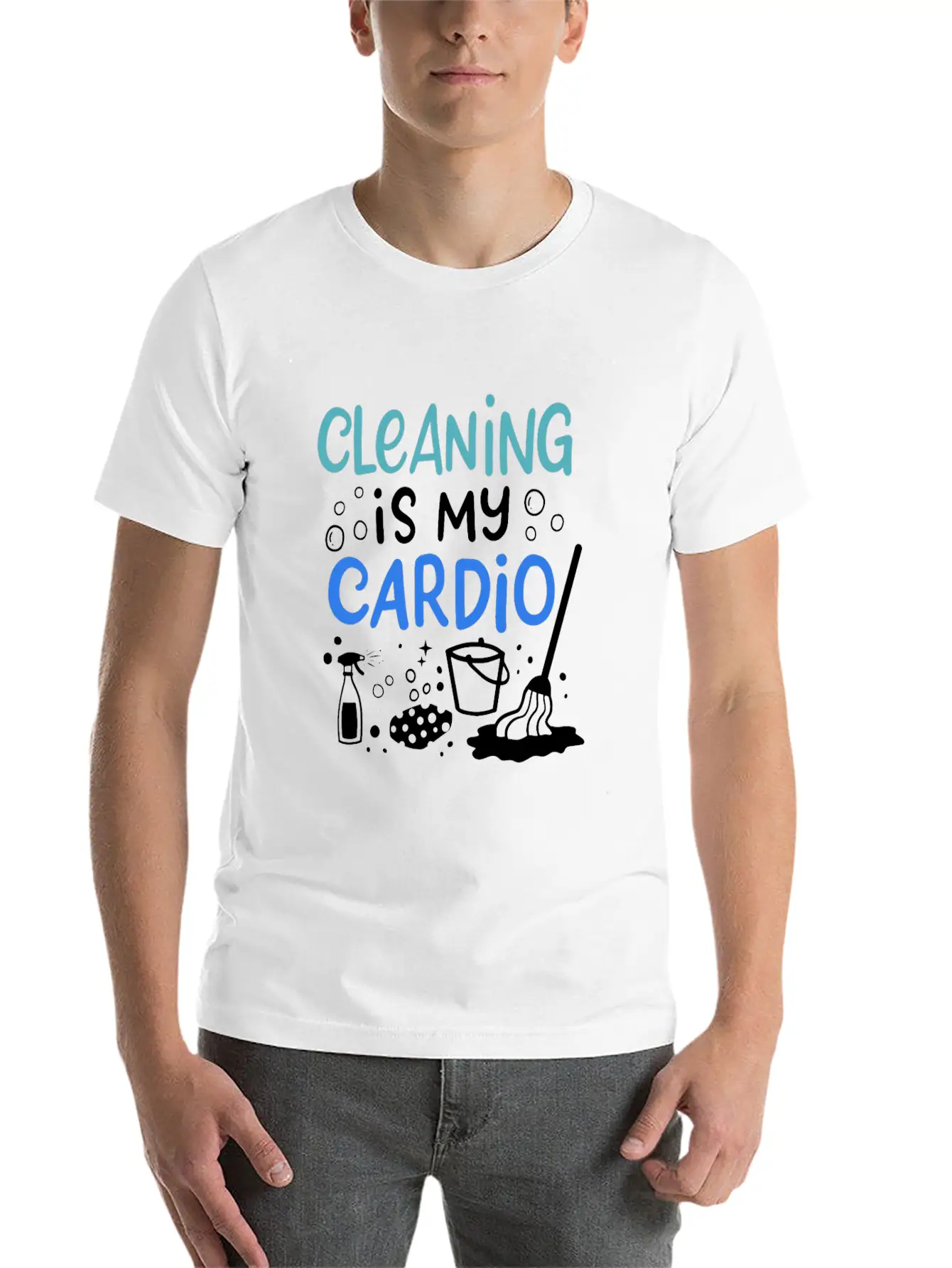Housekeeping Housekeeper Cleanliness Cleaner Maid Unisex Short Sleeve Soft Cotton T-Shirt – Casual Everyday Wear