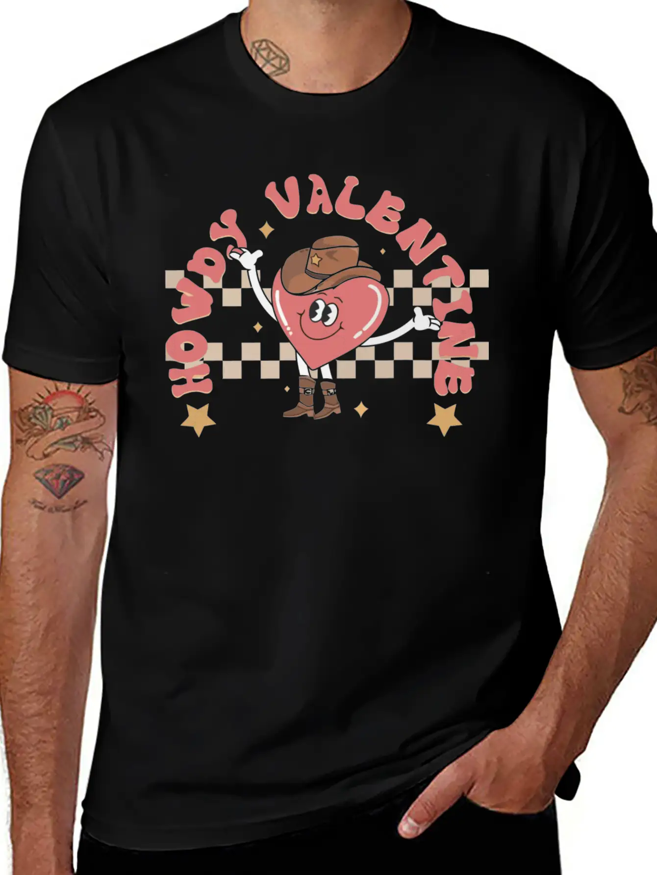 Howdy Valentine Breathable Soft Cotton T-Shirt – Timeless Casual Look