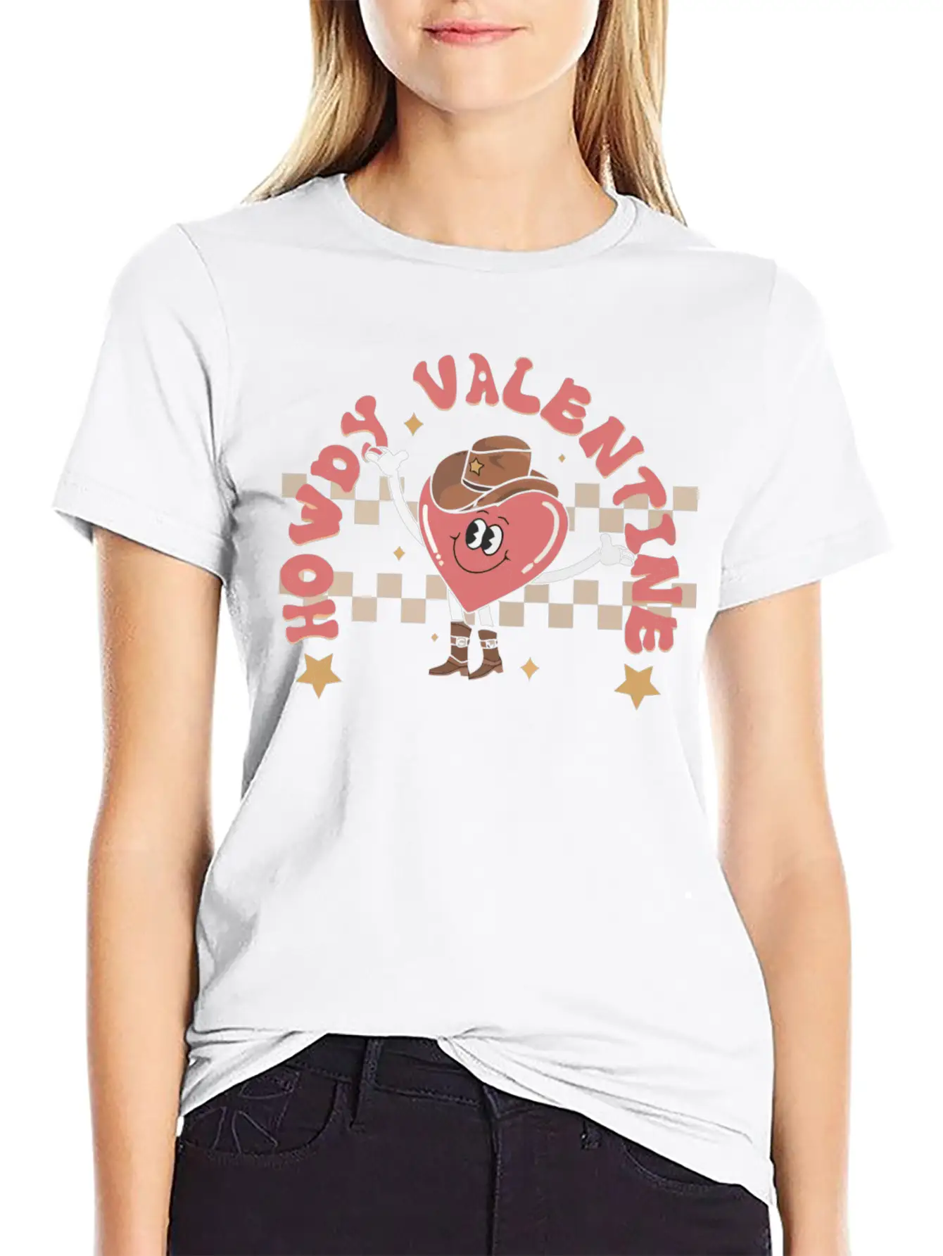 Howdy Valentine Breathable Soft Cotton T-Shirt – Timeless Casual Look