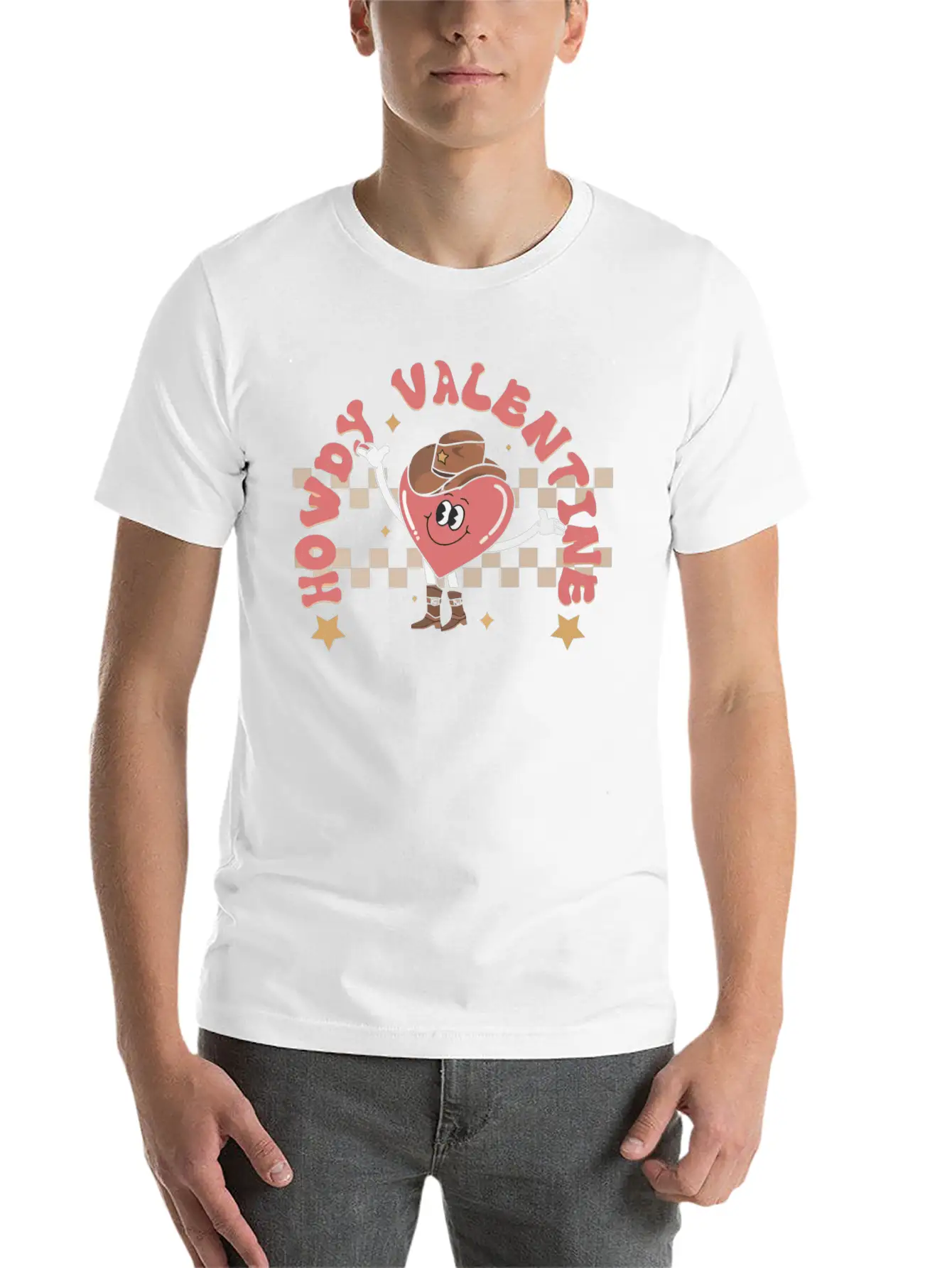 Howdy Valentine Breathable Soft Cotton T-Shirt – Timeless Casual Look
