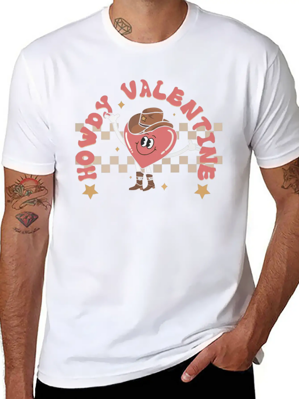 Howdy Valentine Breathable Soft Cotton T-Shirt – Timeless Casual Look