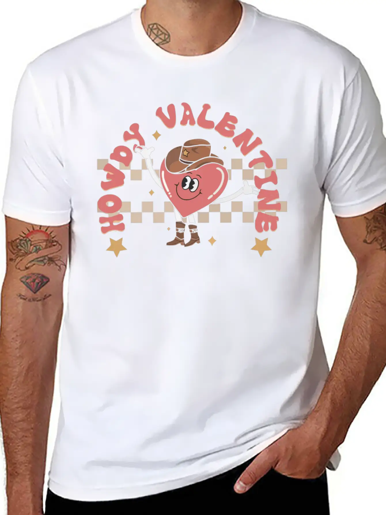 Howdy Valentine Breathable Soft Cotton T-Shirt – Timeless Casual Look