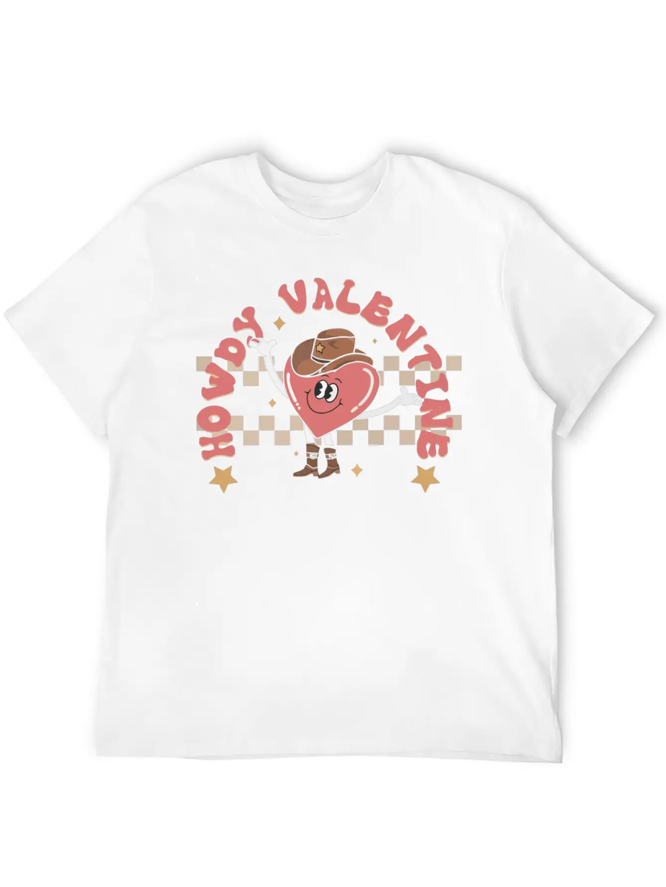Howdy Valentine Breathable Soft Cotton T-Shirt – Timeless Casual Look