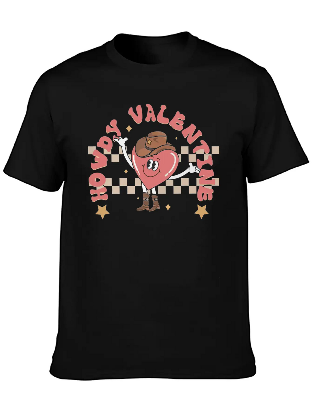 Howdy Valentine Breathable Soft Cotton T-Shirt – Timeless Casual Look